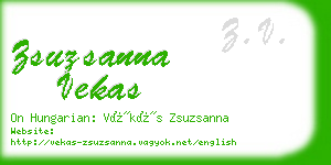 zsuzsanna vekas business card